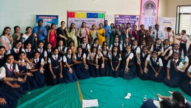 Photo of મેટાસ એડવેન્ટિસ્ટ ઈન્ટરનેશનલ સ્કૂલ ખાતે વિદ્યાર્થીઓ દ્વારા માનવ સાંકળ તથા મહેંદીના માધ્યમથી મતદાન જાગૃતિનો સંદેશો પાઠવ્યો