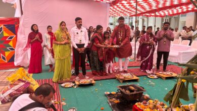 Photo of ગિરિમથક સાપુતારા સ્થિત નવનિર્મિત પોલીસ આવાસ ખાતે વાસ્તુ પૂજન સાથે કરાયો ગૃહ પ્રવેશ