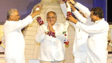 Photo of મુખ્યમંત્રીશ્રી ભૂપેન્દ્ર પટેલે અબ્રામા ખાતે પૂ. દાદા ભગવાન પ્રેરિત ત્રિમંદિરનું કર્યું ખાતમુહૂર્ત: