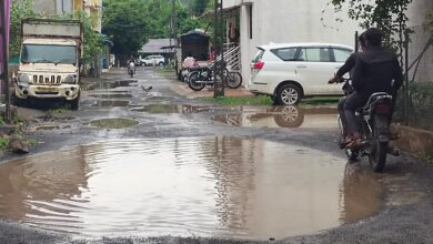 Photo of વઘઇમાં માર્ગો પર પાણીનાં ખાબોચિયાં સ્થાનિકો પરેશાન: