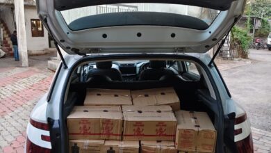 Photo of વ્યારામાં ક્રેટા કારમાંથી ₹૫.૮૮ લાખનો વિદેશી દારૂ ઝડપાયો: કુલ ₹૧૩.૮૮ લાખનો મુદ્દામાલ જપ્ત